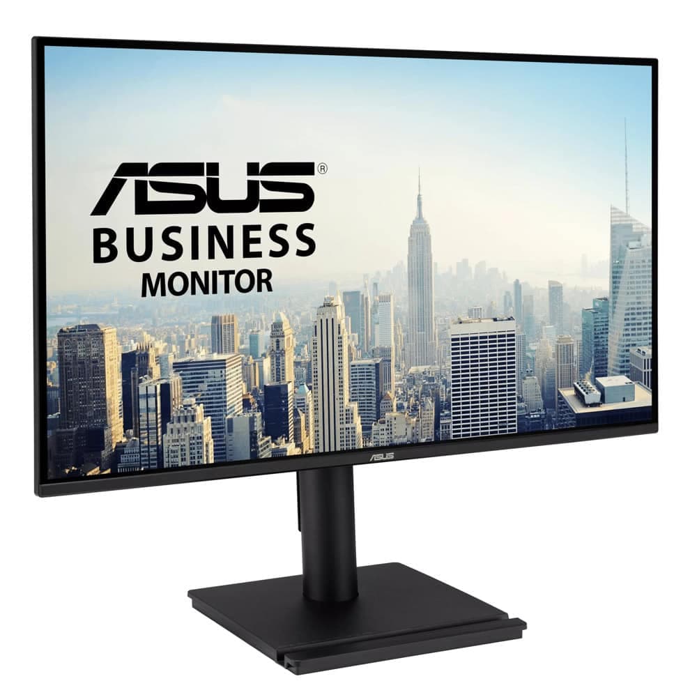 Asus VA27AQSE Business Monitor,27", IPS, QHD, 99% sRGB, Frameless, HDMI, DisplayPort, VGA, 1ms MPRT, Stereo Speakers, Low Blue Light, Flicker Free, Ergonomic Design, Black