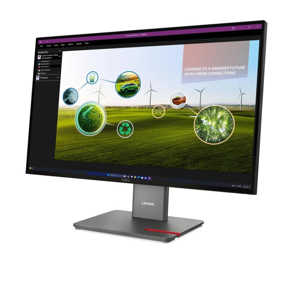 Lenovo ThinkVision P27q-40 27" IPS, WLED, 2560x1440, 16:9, 4ms, 24Hz - 120Hz, 350 cd/m2, 1500:1, HDMI, DP, 3x USB-A, 1x USB-C, 1x USB-B, Tilt, Swivel, Pivot, Height Adjust Stand