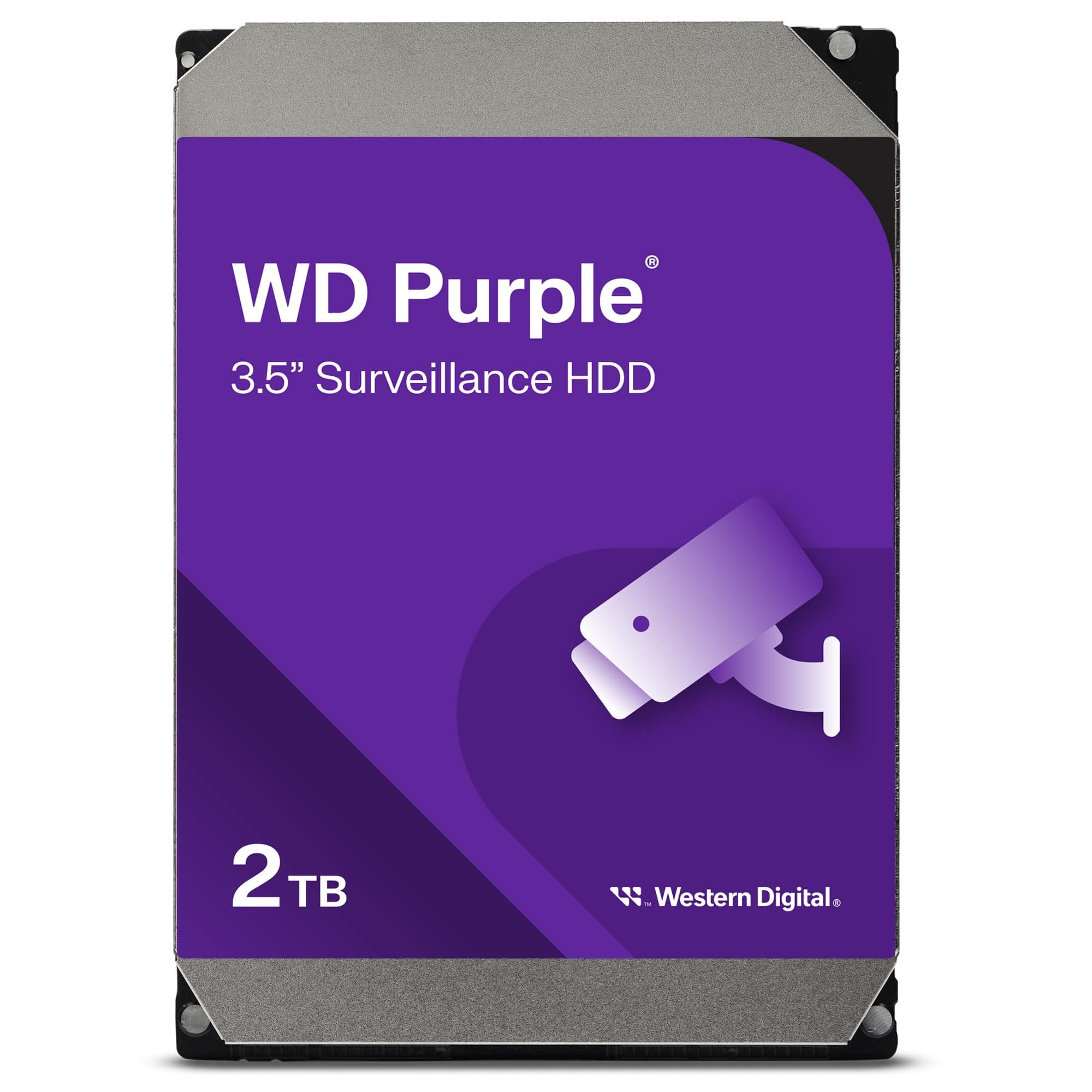 WD Purple 2TB SATA 6Gb/s CE HDD 3,5 инча вътрешен 256MB Cache 24x7 Bulk