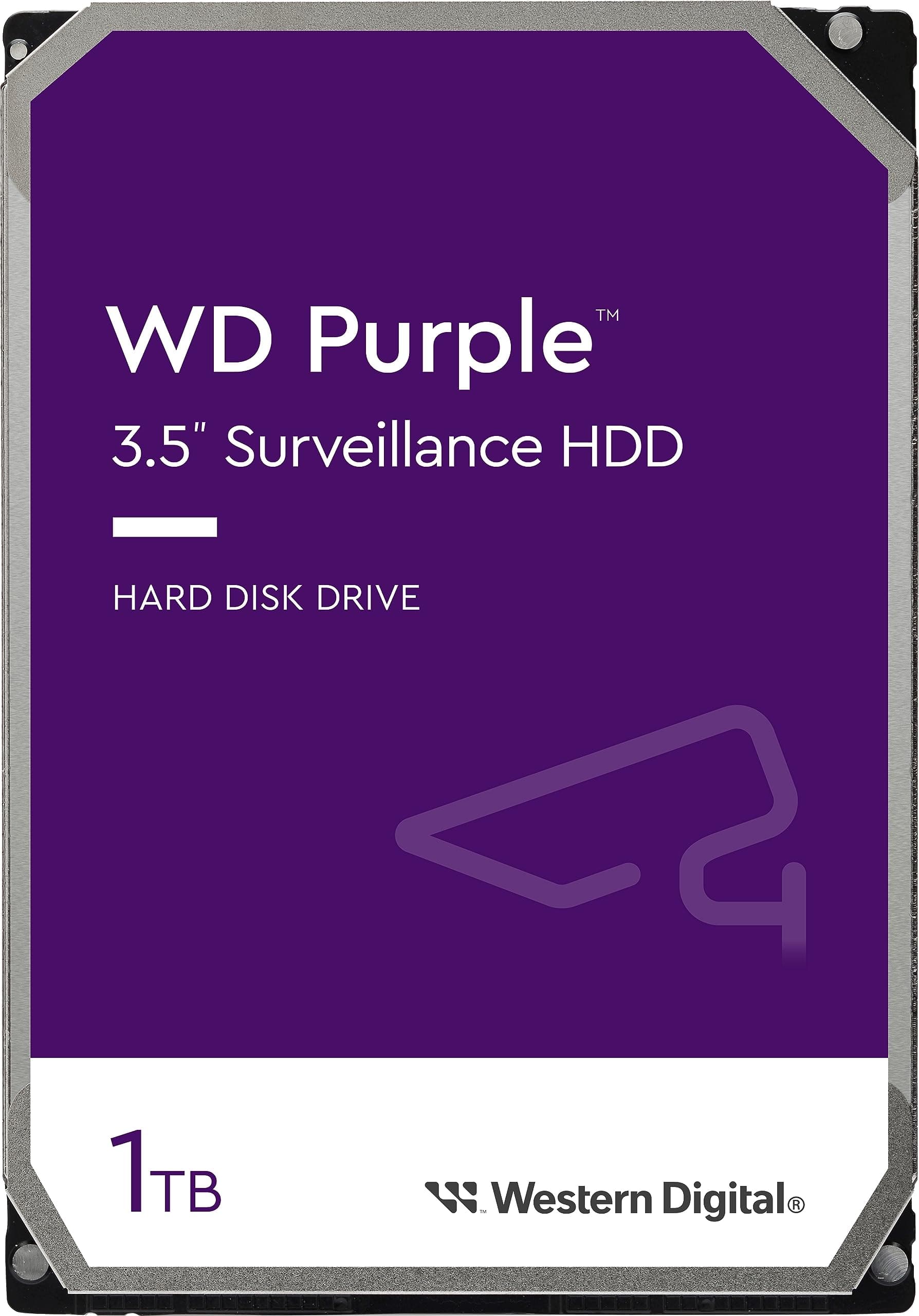 WD Purple 1TB SATA 6Gb/s HDD 3.5inch internal 64MB Cache
