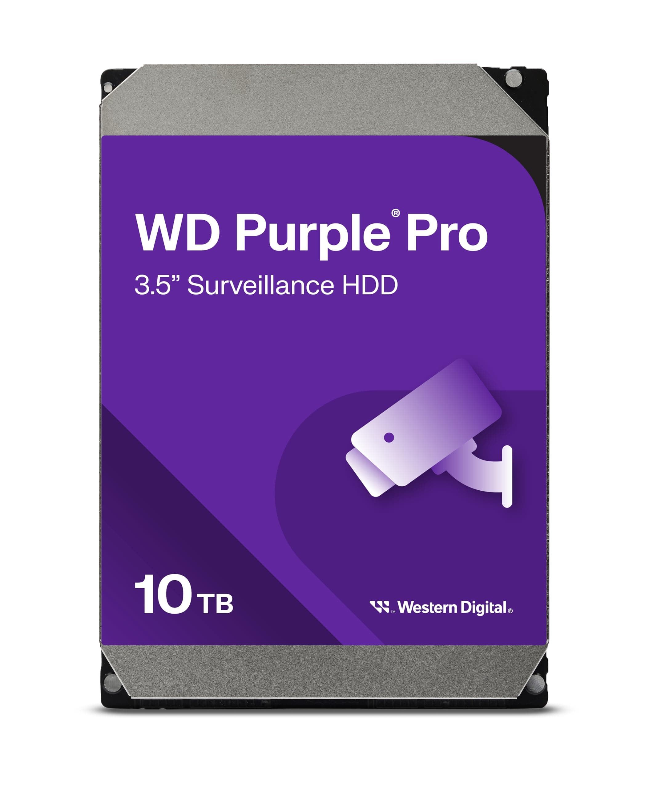 WD Purple Pro 10TB SATA 6Gb/s HDD 3,5 инча вътрешен 7200 Rpm 256MB Cache 24x7 Bulk