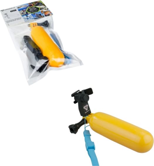 Дръжка за кейсовете на Armor-X и плувка за GoPro и екшън камери - Armor-X Floating Bobber Handheld Stick X34 Type-M (черен-жълт)