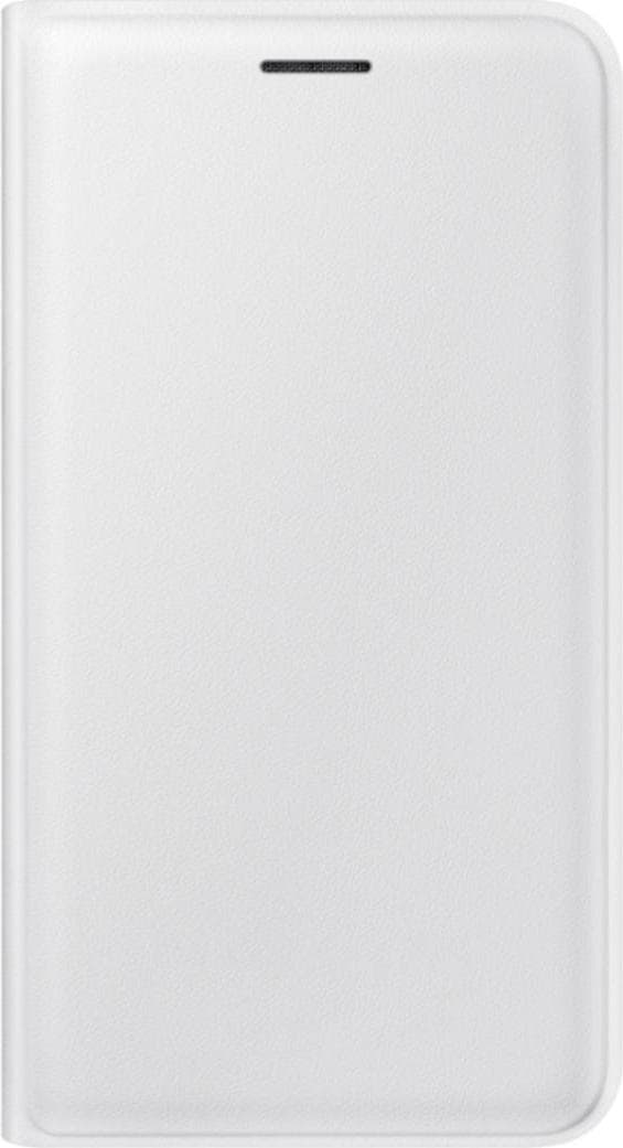 Оригинален кожен калъф за Samsung Galaxy J1 (2016) SM-J120F - Samsung Flip Case EF-WJ120PWEGWW (бял)