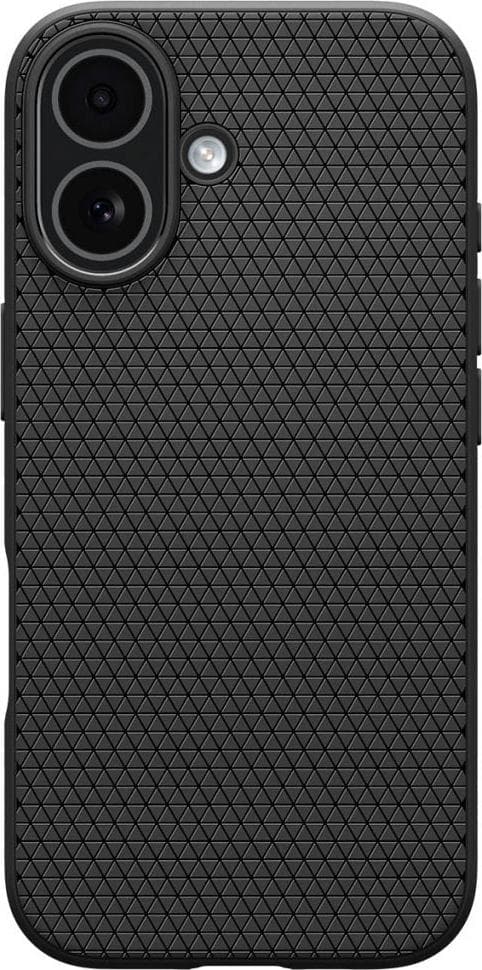 Удароустойчив силиконов (TPU) калъф за iPhone 17 - Spigen Liquid Air Case (черен)