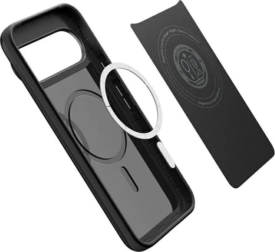 Качествен тънък матиран кейс с MagSafe за Google Pixel 10 Pro XL - Spigen Thin Fit MagSafe Case (черен)