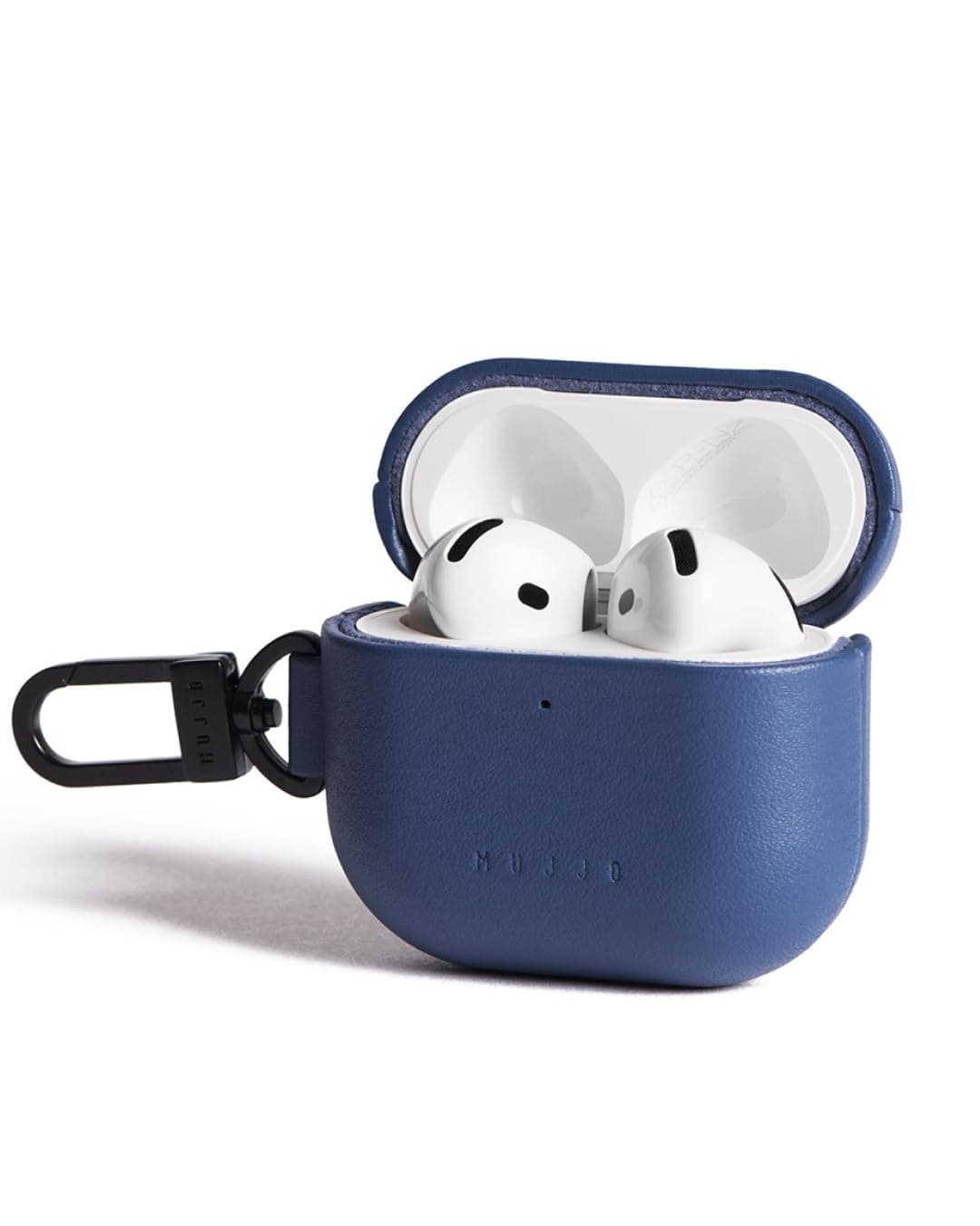 Кожен (естествена кожа) кейс за Apple Airpods 4 - Mujjo Echelon Leather Case (син)