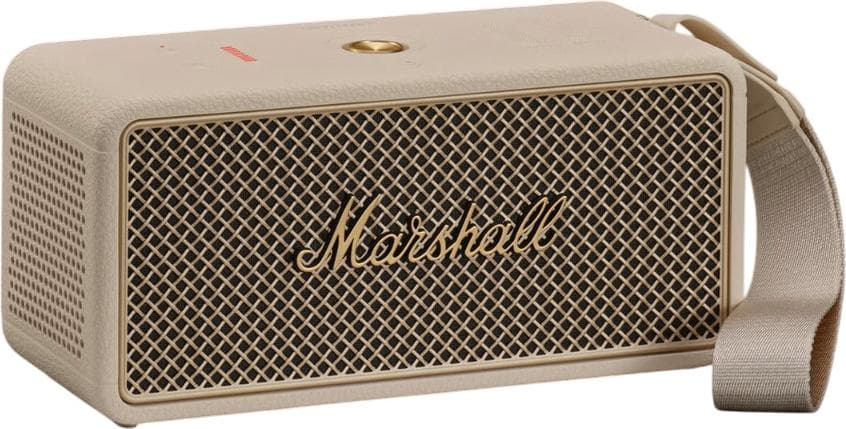Безжичен портативен аудиофилски спийкър за мобилни устройства с Bluetooth - Marshall Middleton II Portable Bluetooth Speaker (кремав)