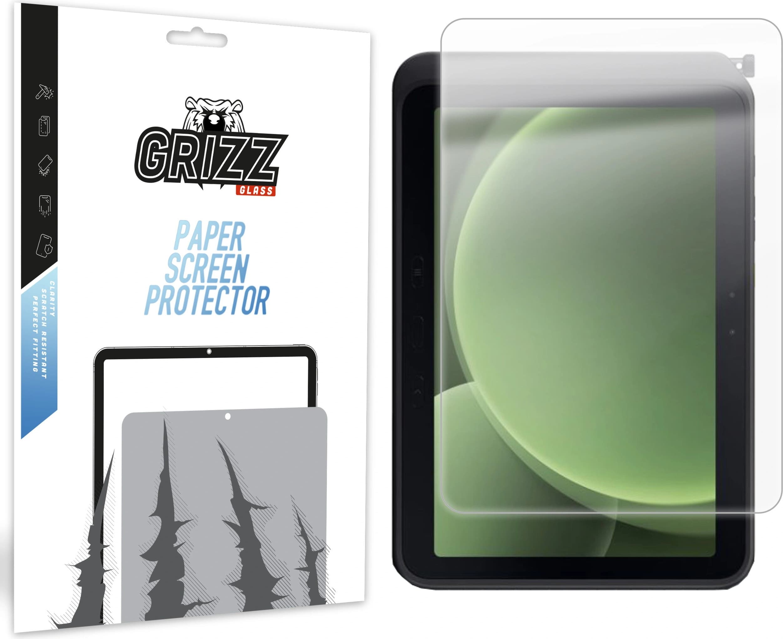 Качествено матирано защитно покритие за дисплея на Samsung Galaxy Tab Active 5 Pro - GrizzGlass PaperScreen Matte Screen Protector