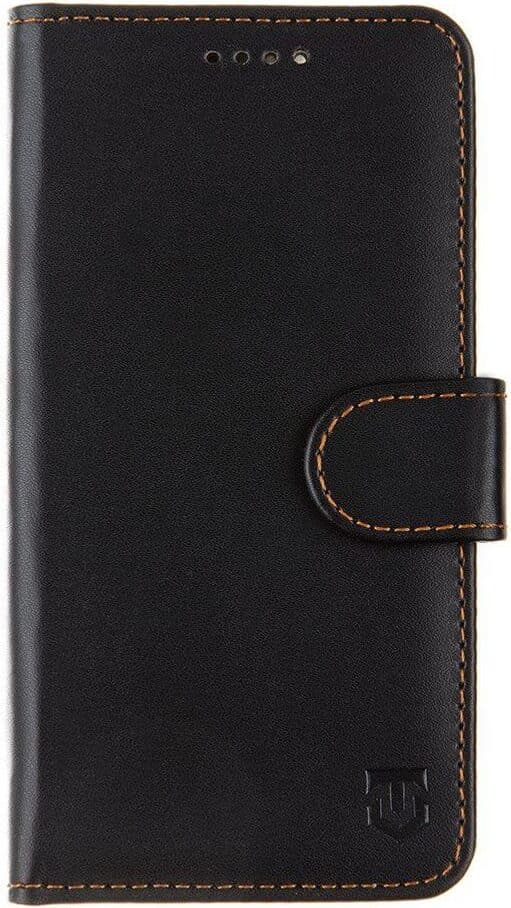 Кожен калъф, тип портфейл с поставка и отделение за кр. карти за Motorola G13 - Tactical Field Notes Leather Flip Case (черен)