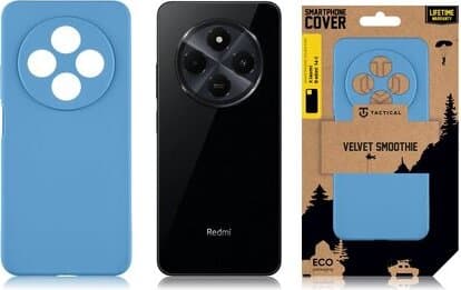 Силиконов калъф за Xiaomi Redmi 14C, Xiaomi Redmi A4 5G, Poco C75 - Tactical Velvet Smoothie Cover (син)