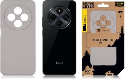 Силиконов калъф за Xiaomi Redmi 14C, Xiaomi Redmi A4 5G, Poco C75 - Tactical Velvet Smoothie Cover (сив)