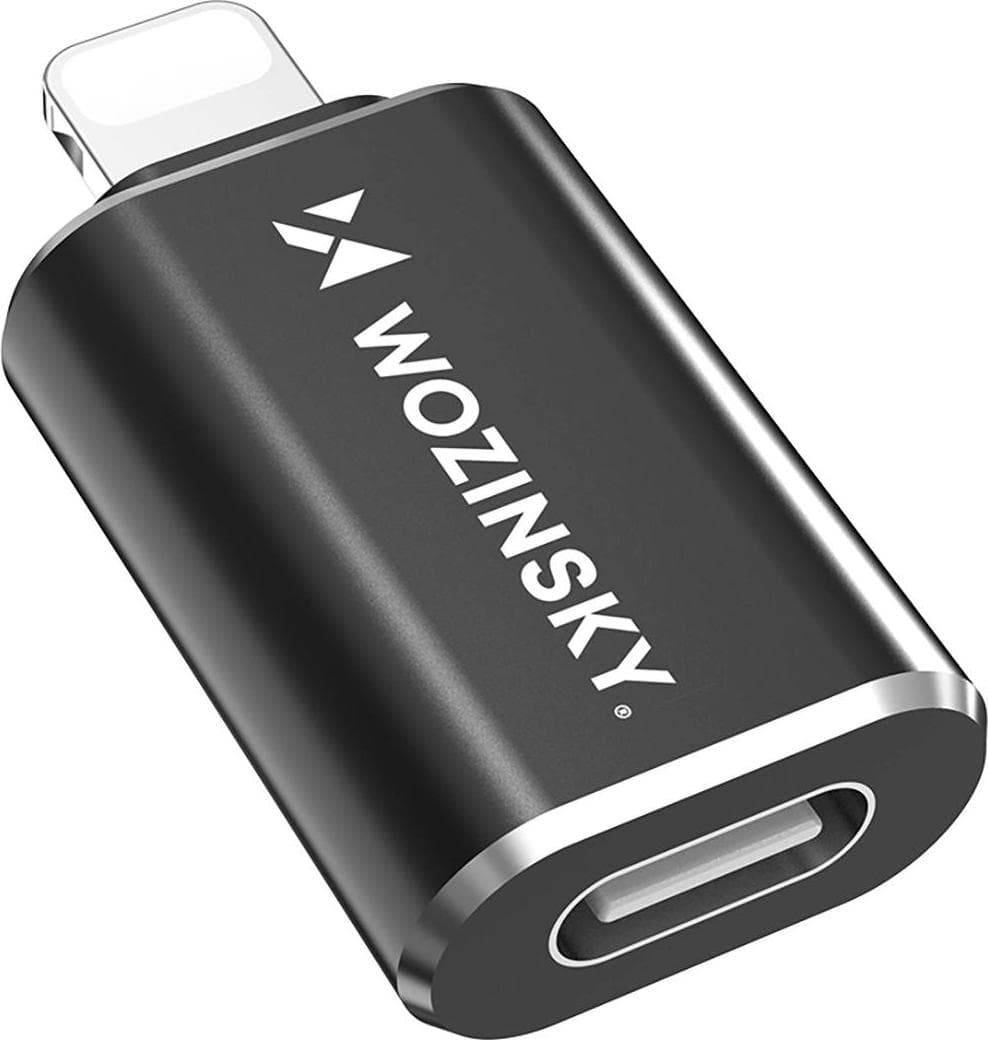 Адаптер от USB-C женско към Lightning - Wozinsky WALC-01 OTG Lightning to USB-C Adapter (черен)