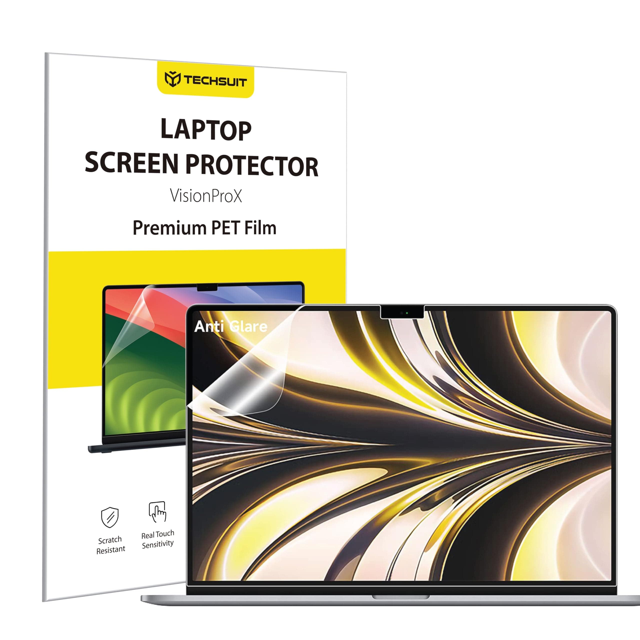 Матирано защитно покритие за дисплея на Macbook Air 13 (2022-2025) - Techsuit VisionProX Matte Anti-Blue Light Screen Protector (прозрачен)