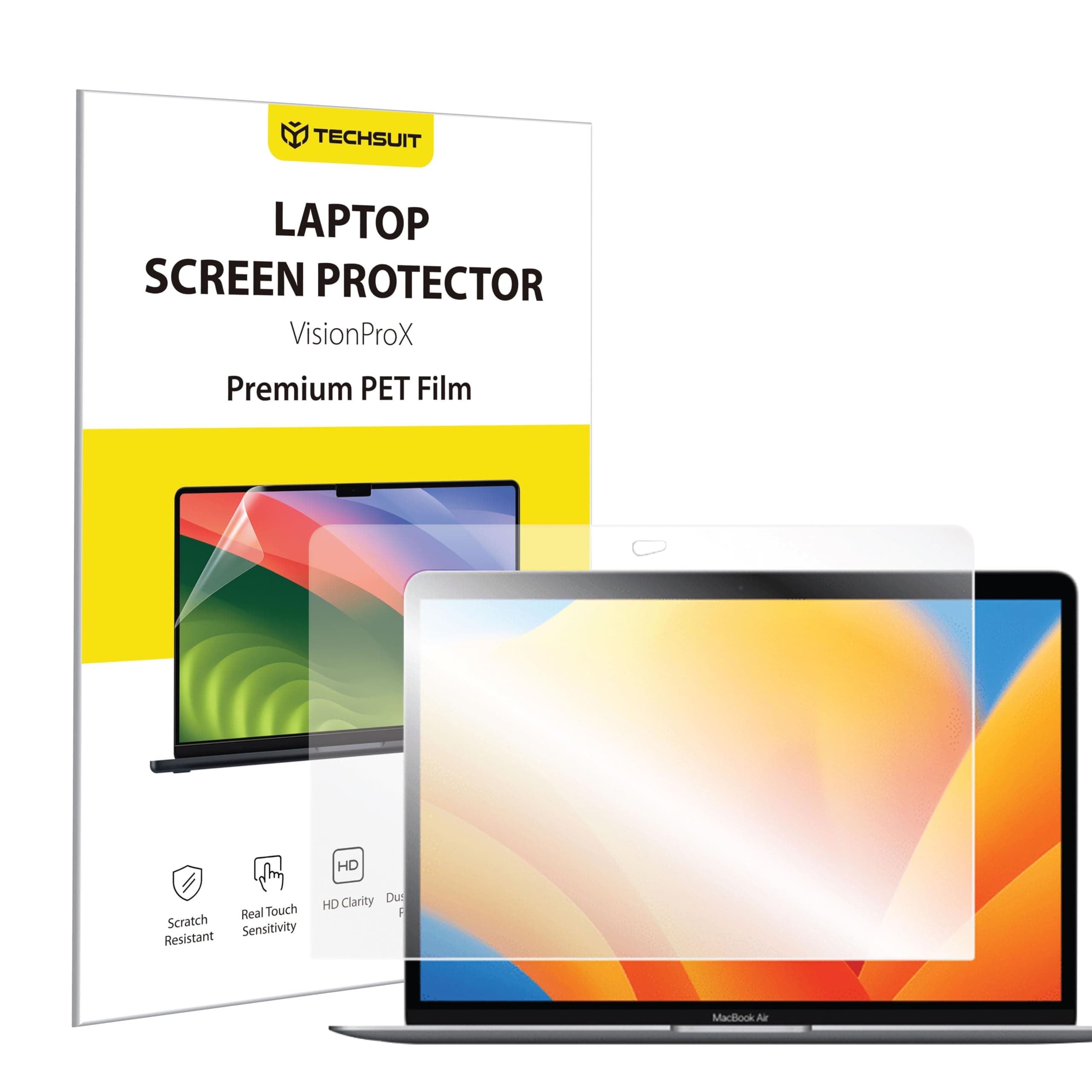 Защитно покритие за дисплея на Macbook Air 13 (2017-2020) - Techsuit VisionProX Anti-Blue Light Screen Protector (прозрачен)