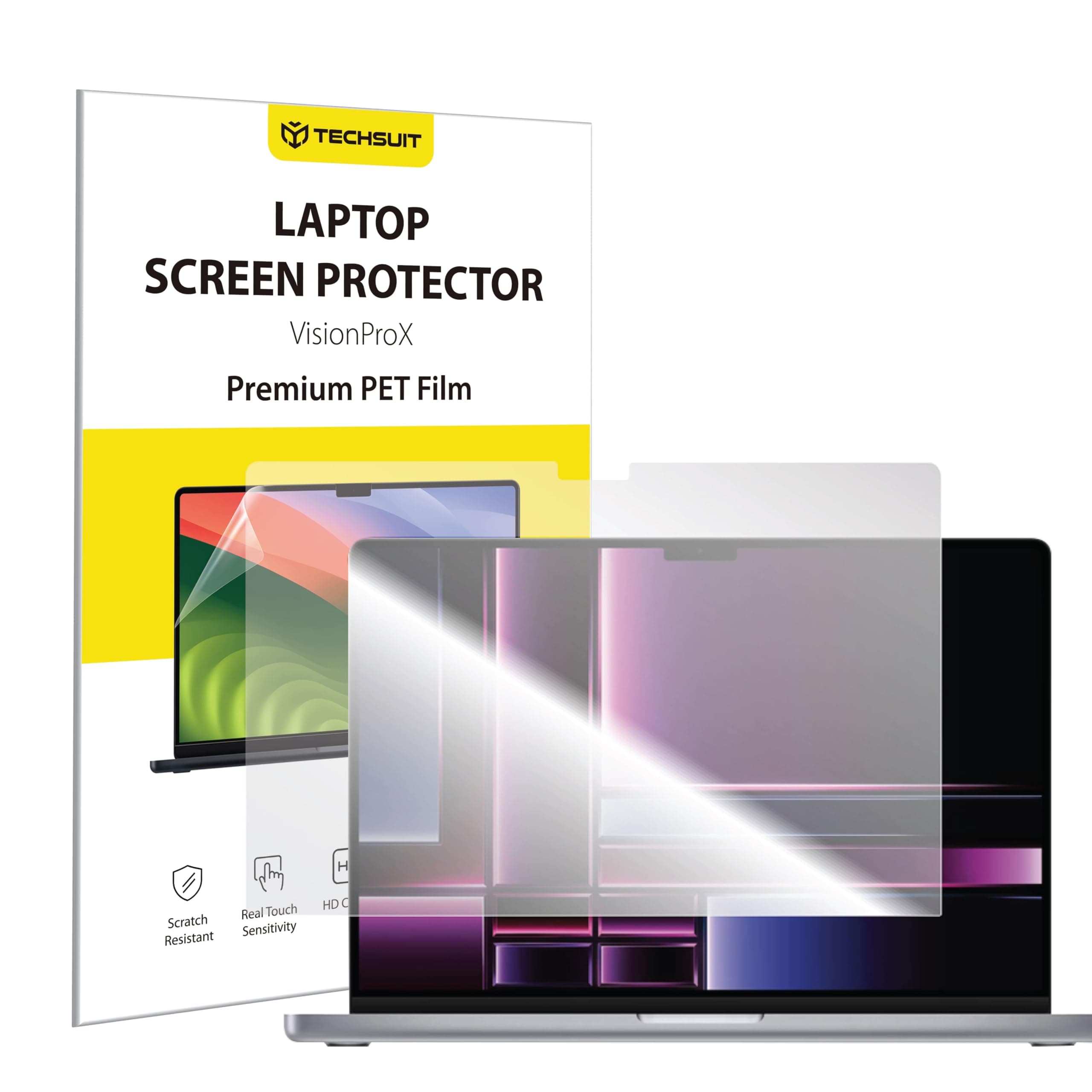 Защитно покритие за дисплея на Macbook Air 13 (2022-2025) - Techsuit VisionProX Anti-Blue Light Screen Protector (прозрачен)