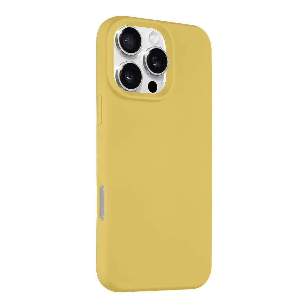 Силиконов калъф за iPhone 16 Pro Max - Tactical Velvet Smoothie Cover (жълт)
