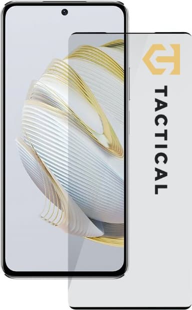 Стъклено защитно покритие за целия дисплей на Motorola Moto E13 - Tactical Glass Shield 5D (черен-прозрачен)