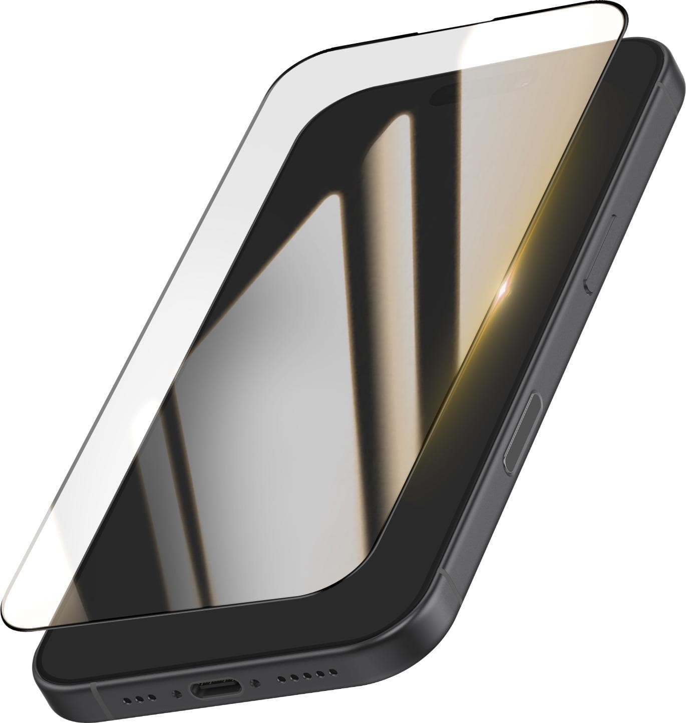 Калено стъклено защитно покритие за дисплея на iPhone 16 Pro, iPhone 17, iPhone 17 pro - Tactical Glass Shield 5D (прозрачен-черен)