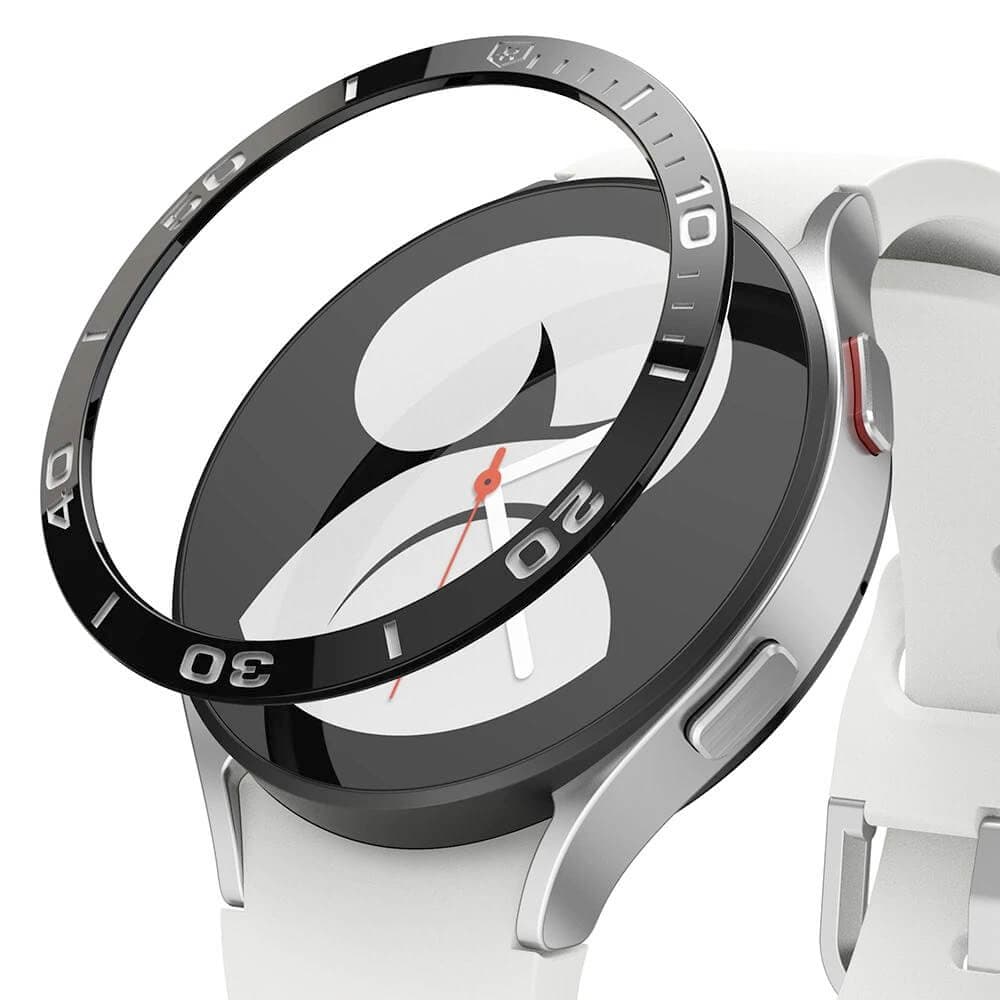Рамка от неръждаема стомана с висока степен на защита за Samsung Galaxy Watch 4 40мм - Ringke Bezel Styling Stainless Steel (черен)