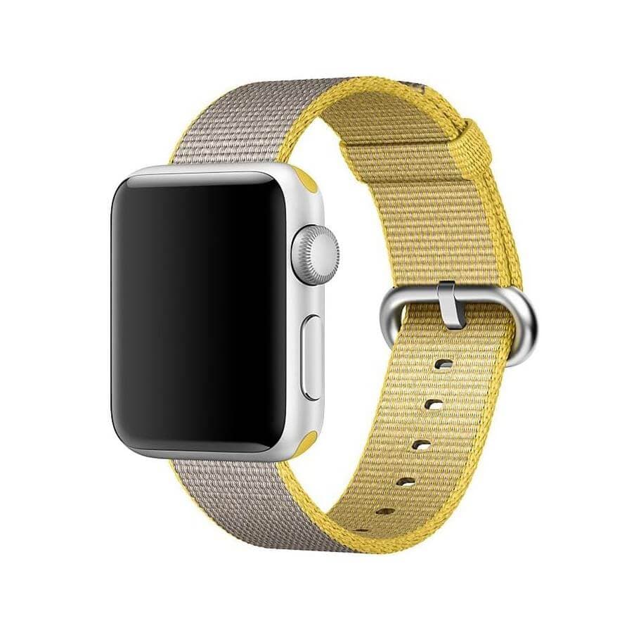 Оригинална текстилна каишка за Apple Watch 42мм, 44мм, 45мм, 46мм, Ultra 49мм - Apple Watch Woven Nylon Band (жълт)