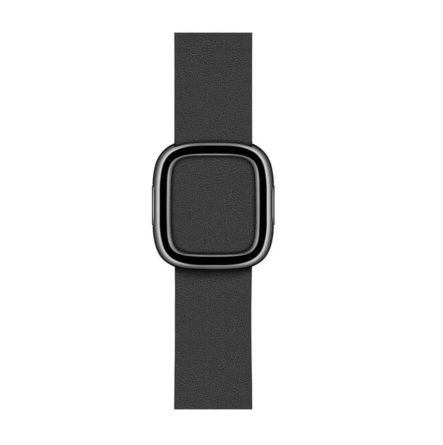Оригинална кожена каишка за Apple Watch 38мм, 40мм, 41мм, 42мм (2024) - Apple Modern Buckle Band Small (черен)