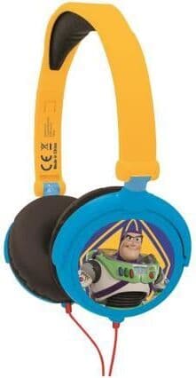 Слушалки подходящи за деца - Lexibook Toy Story 4 Foldable Stereo Headphones (син-жълт)