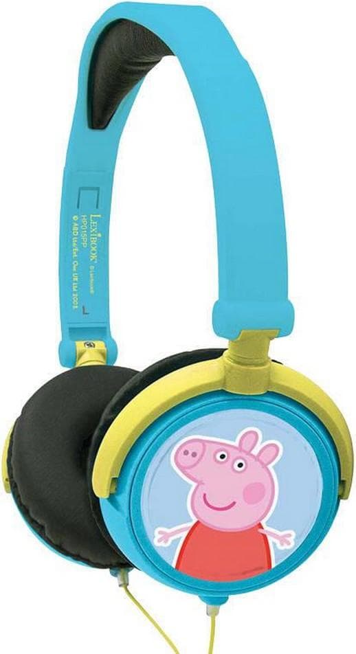 Слушалки подходящи за деца за мобилни устройства - Lexibook Peppa Pig Georges Stereo headphones (син-жълт)