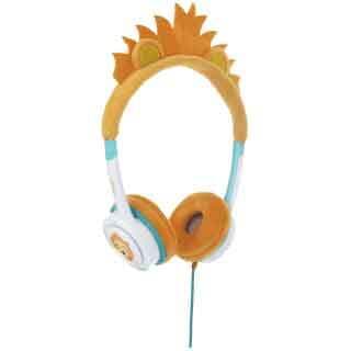 Слушалки подходящи за деца за мобилни устройства - iFrogz Little Rockers Costume Kids Lion On-Ear Headphones (оранжев)