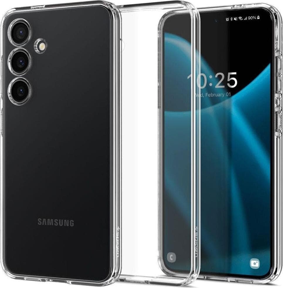 Тънък силиконов (TPU) калъф за Samsung Galaxy S24 (прозрачен) - Spigen Liquid Crystal Case