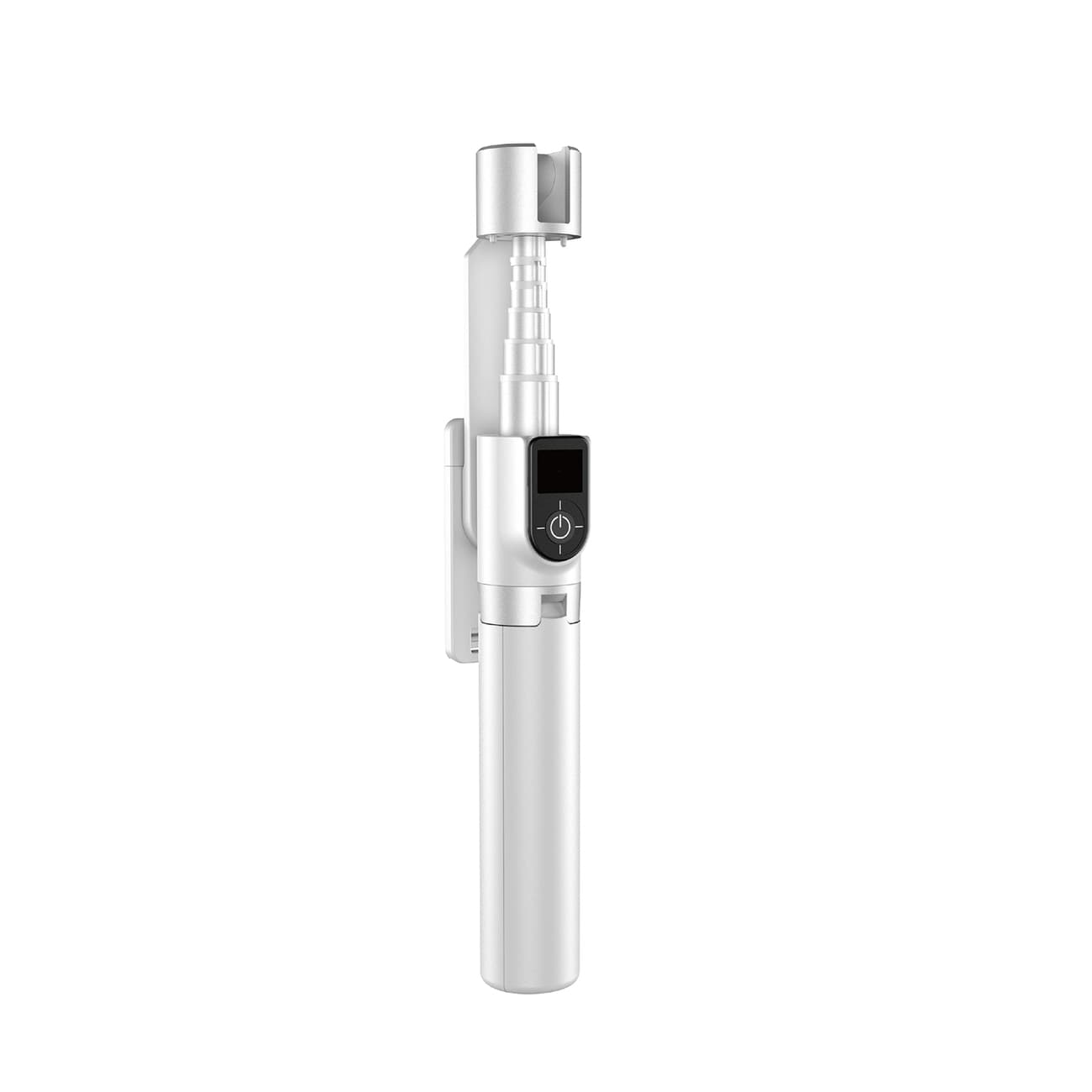 Разтегаем безжичен селфи стик и трипод за мобилни телефони - Dudao Selfie Stick Telescopic Tripod with Bluetooth Remote (бял)