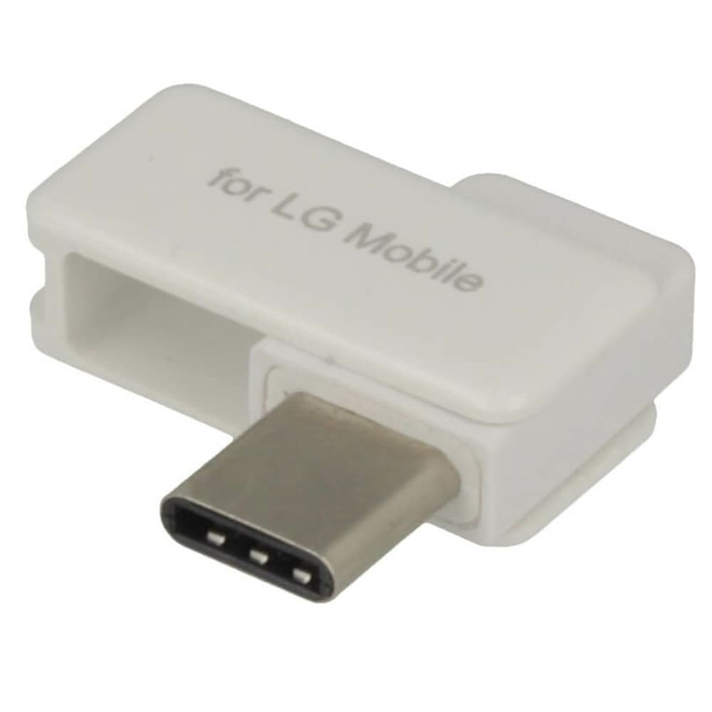 Адаптер LG TST-G002_WH, от USB-C(м) към USB-Micro(ж), бял