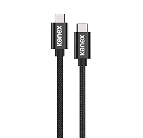 USB-C към USB-C кабел за устройства с USB-C порт (200 см) - Kanex DuraBraid USB-C to USB-C Charging Cable (черен)