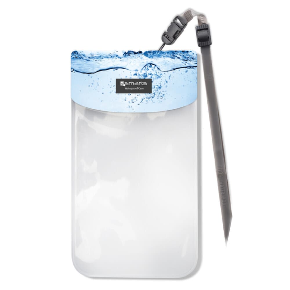 Универсален водоустойчив калъф за смартфони до 6 инча - 4smarts Copacabana Waterproof Case Aqua (светлосин)