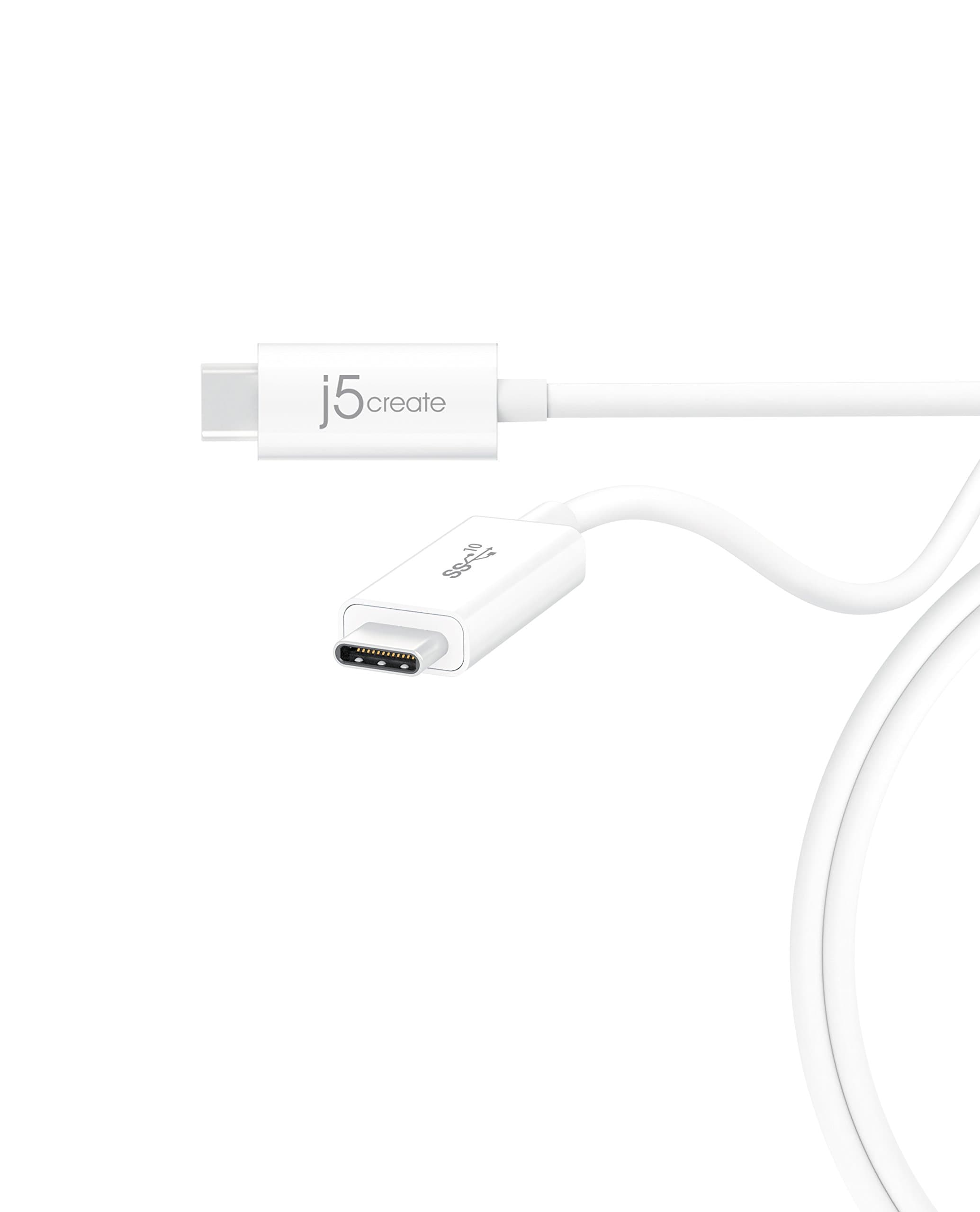 Супербърз USB 3.1 кабел (70 см.) за MacBook и компютри с USB-C порт - J5Create Superspeed+ USB 3.1 Data Cable USB-C към USB-C