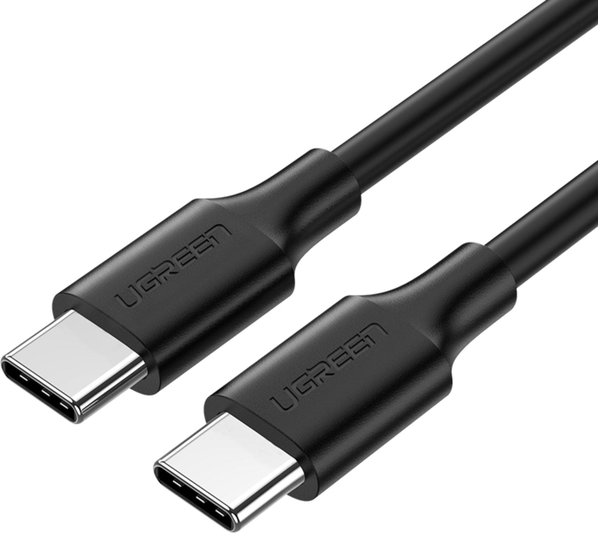 Здрав кабел с бързо зареждане за устройства с USB-C порт (200 см) - Ugreen USB-C to USB-C Fast Charging Cable 60W (черен)