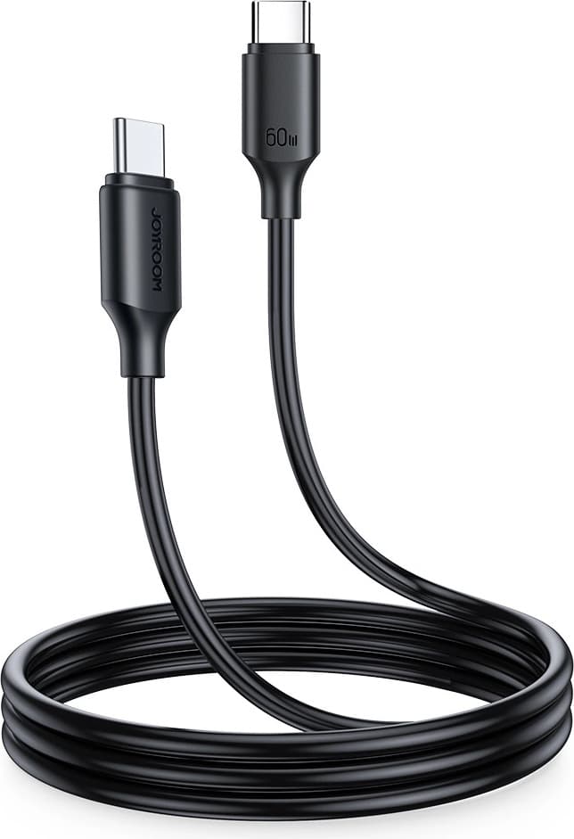 Здрав кабел с бързо зареждане за устройства с USB-C порт (100 см) - Joyroom Long Lasting USB-C to USB-C Fast Charging Cable 60W (черен)
