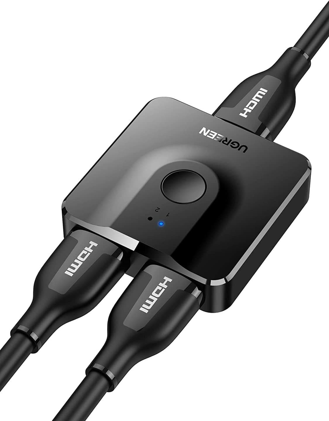 2-портов HDMI превключвател за компютри и монитори - Ugreen 2in1 Switch Box HDMI 1.4 (черен)