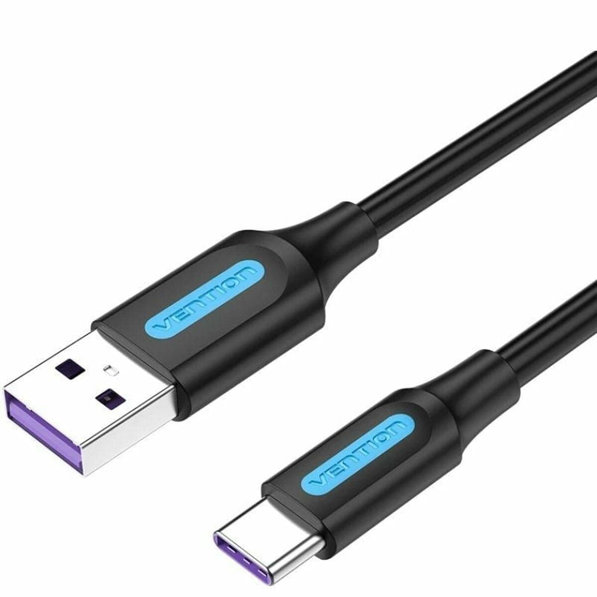 Кабел Vention CORBH, от USB-A(м) към USB-C(ж), 2m, черен