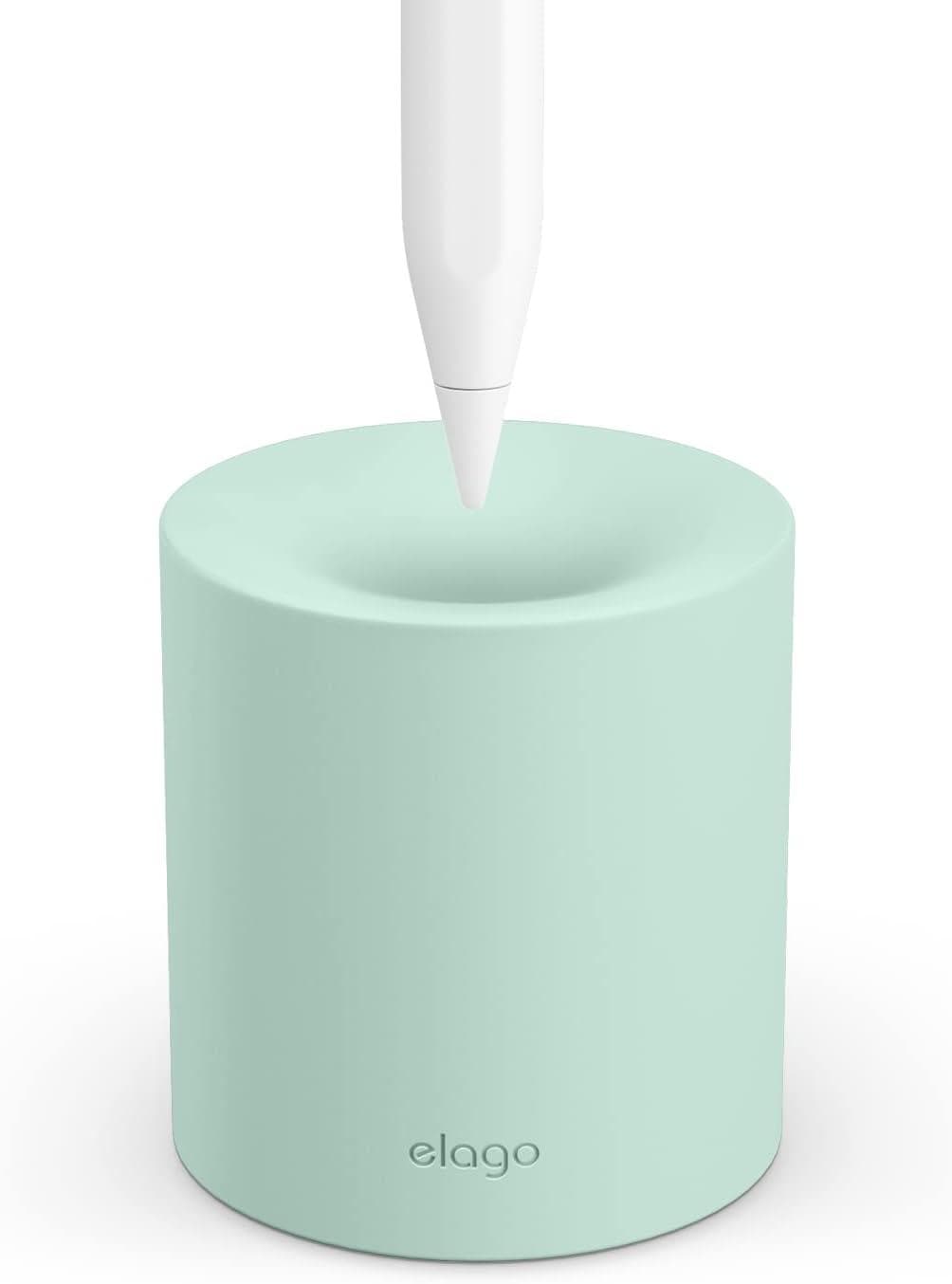 Силиконова поставка за Apple Pencil и други стилуси - Elago Apple Pencil Silicone Stand (син)