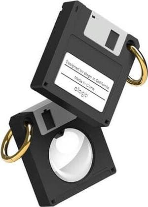 Силиконов ключодържател за Apple AirTag - Elago AirTag Floppy Disk Case (черен)