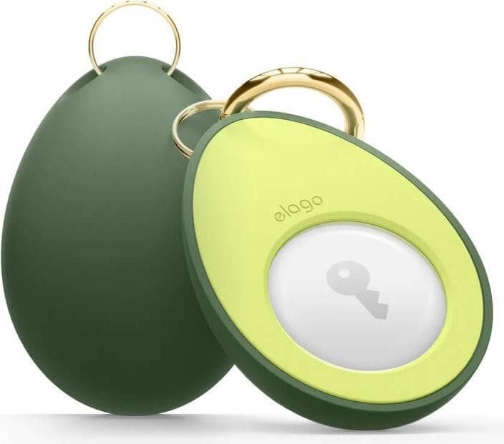 Силиконов ключодържател за Apple AirTag - Elago AirTag Avocado Case (зелен)