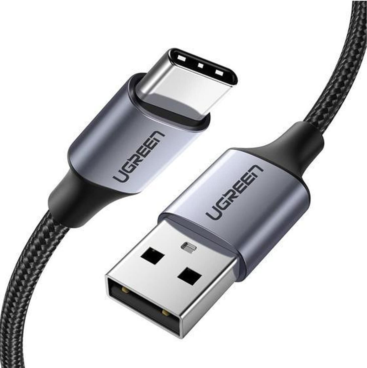 Кабел Ugreen 60126, от USB-A(м) към USB-C(м), 1m, черен