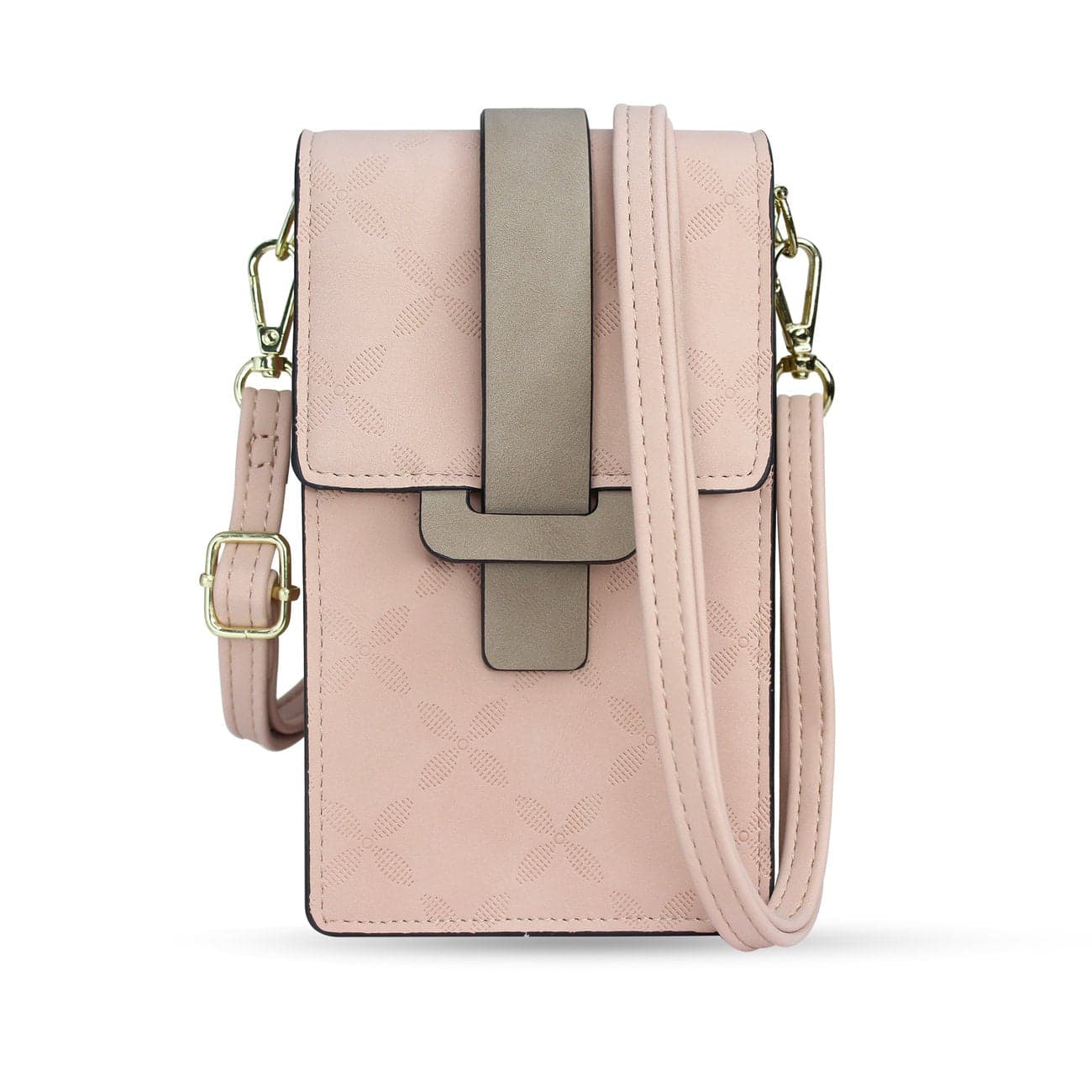 Малка и компактна чанта с презрамка - Fancy Handmade Bag Case Model 1 With Shoulder Strap (светлорозов)