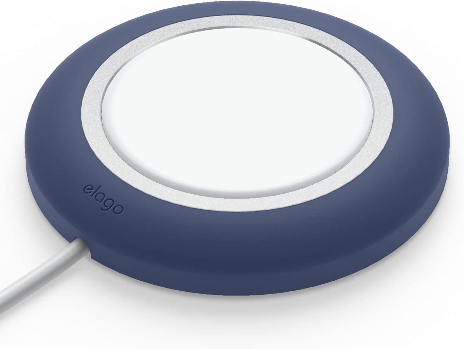 Силиконова поставка за Apple MagSafe Charger - Elago Charging Pad for MagSafe (тъмносин)