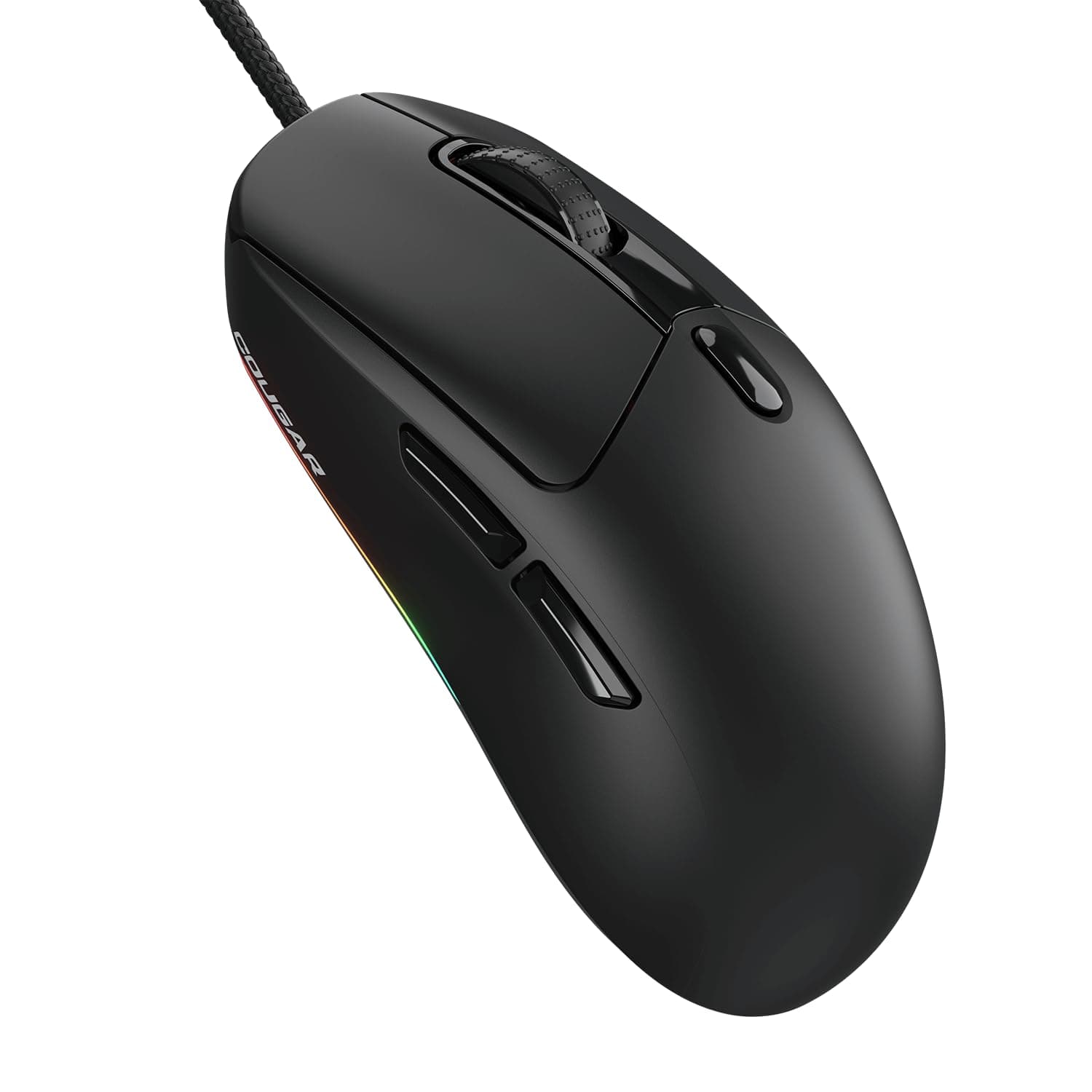 Мишка Cougar Gaming Mineos NEO, оптична (6200dpi), USB, черна, RGB подсветка, гейминг, PixArt PAW3327 оптичен сензор