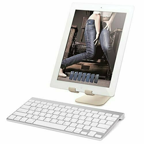 Дизайнерска алуминиева поставка за iPad и таблети - Elago P2 Stand (златист)