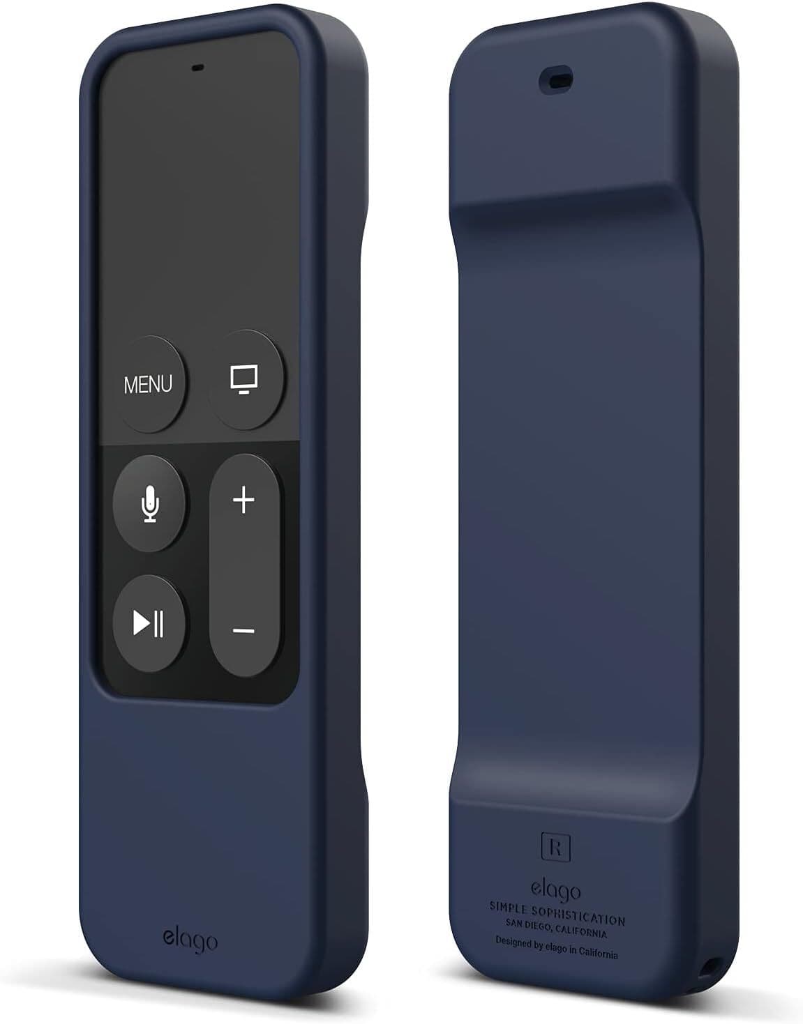 Удароустойчив силиконов калъф за Apple TV Siri Remote - Elago R1 Intelli Case (индиго)
