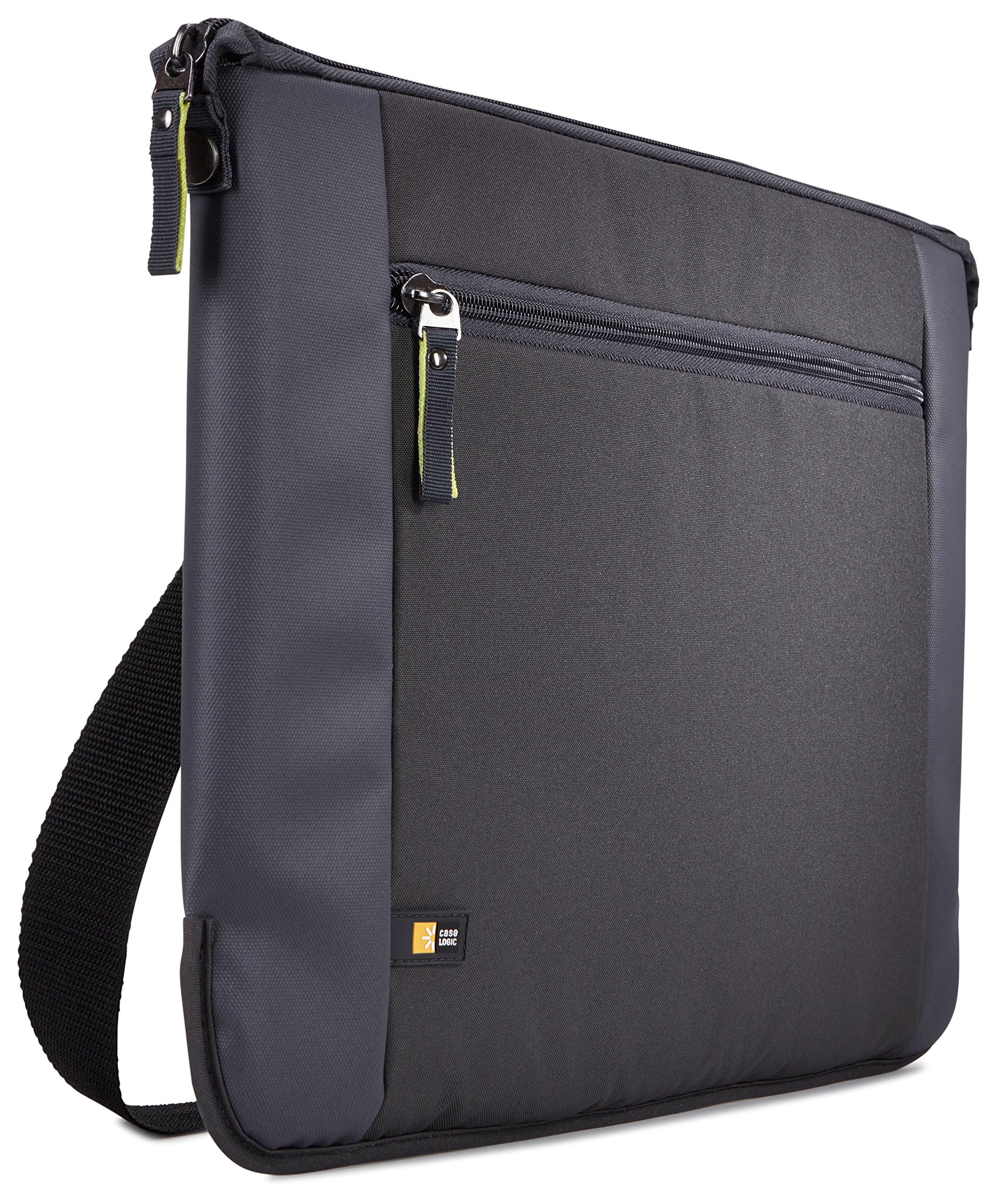 Елегантна чанта за MacBook Pro 15, Macbook Pro 16 и лаптопи до 16 инча - Case Logic Intrata 15.6 Laptop Bag (сив)