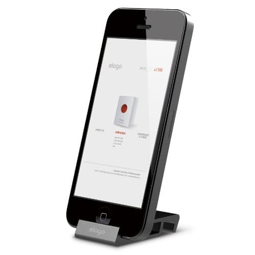 Алуминиева поставка за iPhone 5, iPhone 5S, iPhone SE, iPhone 5C - Elago S5 Stand (сребрист)