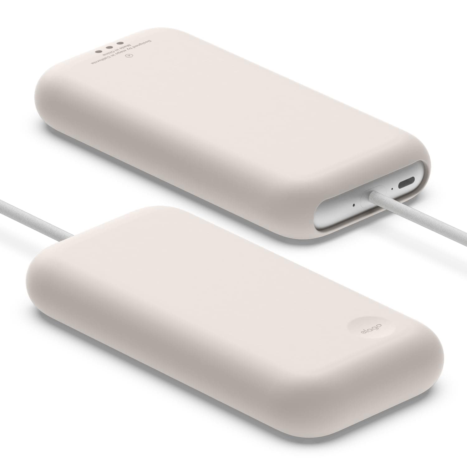 Силиконов калъф за батерията на Apple Vision Pro - Elago Silicone Battery Case Apple Vision Pro (бежов)